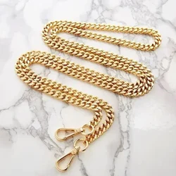 120cm Metal Aluminum Bag Chain Replacement Parts Accessories for Hand-Woven Shoulder Handbag DIY Handmade Detachable Straps