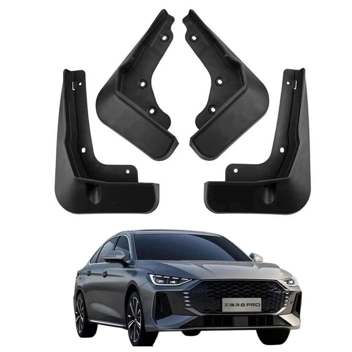 Mudguard for Chery Arrizo 8 2022-2025 FENGYUN A8 Anti-mud Skin for Wheels Non-destructive Installation Without Drilling