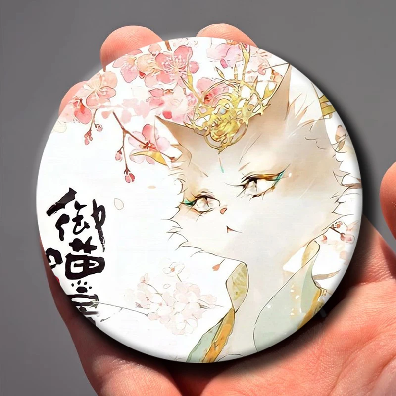 58mm 1PC Anime F-Forbidden City Imperial Cats Cosplay COSTUME Badge Pin SPTE Tinplate Brooch﻿ Prop Xmas Gilf