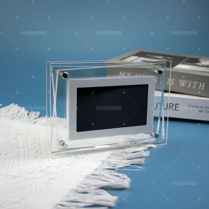 Angepasst.-grenze Heißer Verkauf Transparent 5 Zoll Acryl Fotoalbum WiFi Elektronische Fotorahmen Spielt Fotos