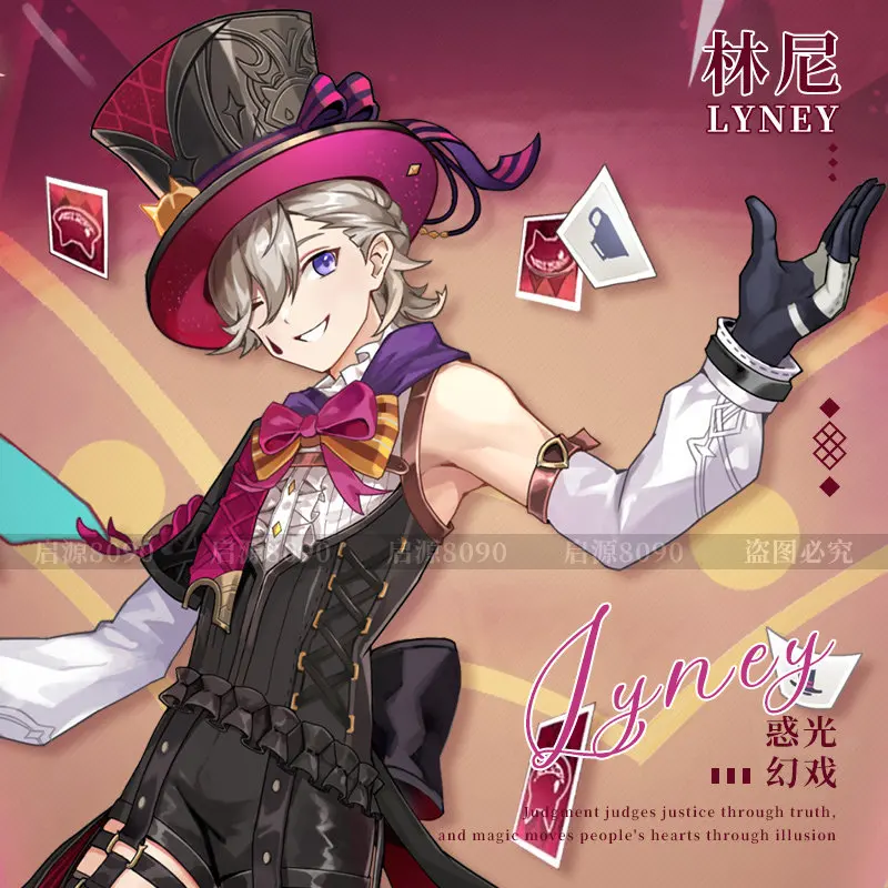 Genshin Impact Lyney animation derivative Acrylic Stand birthday gift