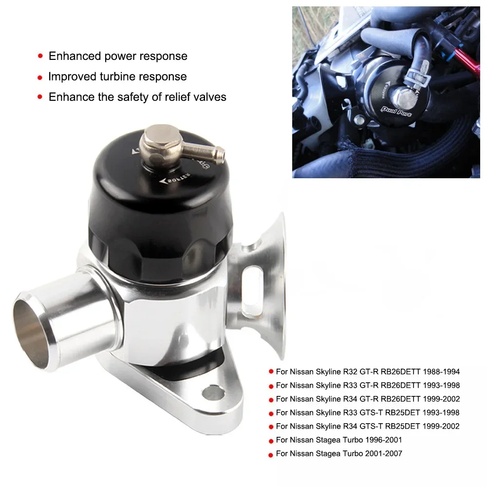 Dual Port dump Blow Off Valve for Nissan Skyline R32 GT-R RB26 Stagea