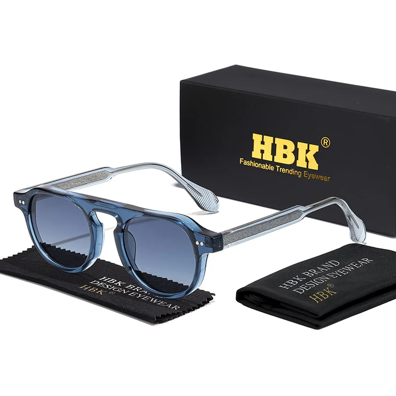 HBK Fashion Classic Sunglasses for Men Core Insert Leg Integrated Sun Glasses Women Travel Party Business Festival Gift Eyewear