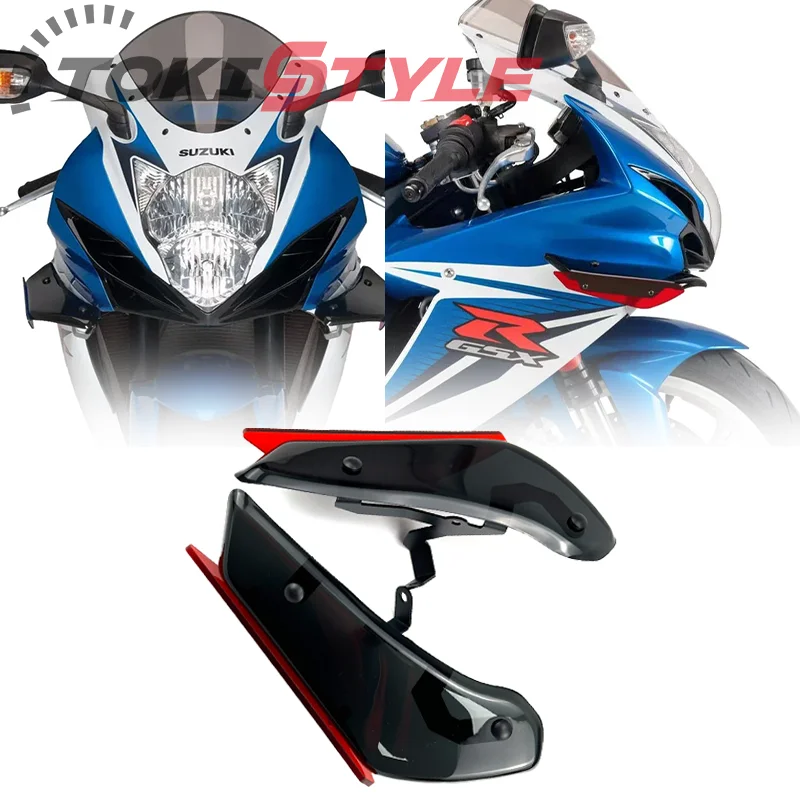 

Fits For SUZUKI GSXR600 GSXR750 2011-2022 Downforce Sport Side Spoilers Aerodynamic Wing Deflector 2012 2013 2014 2015 2016 2017