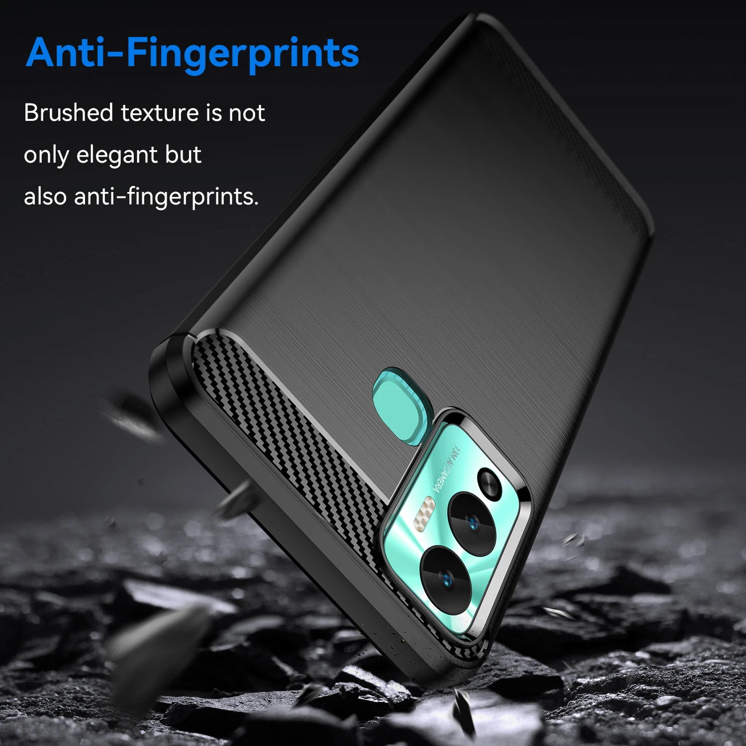 For Infinix Hot 12 Play Cover Protective Carbon Fiber Case For Infinix Hot 12 Play NFC