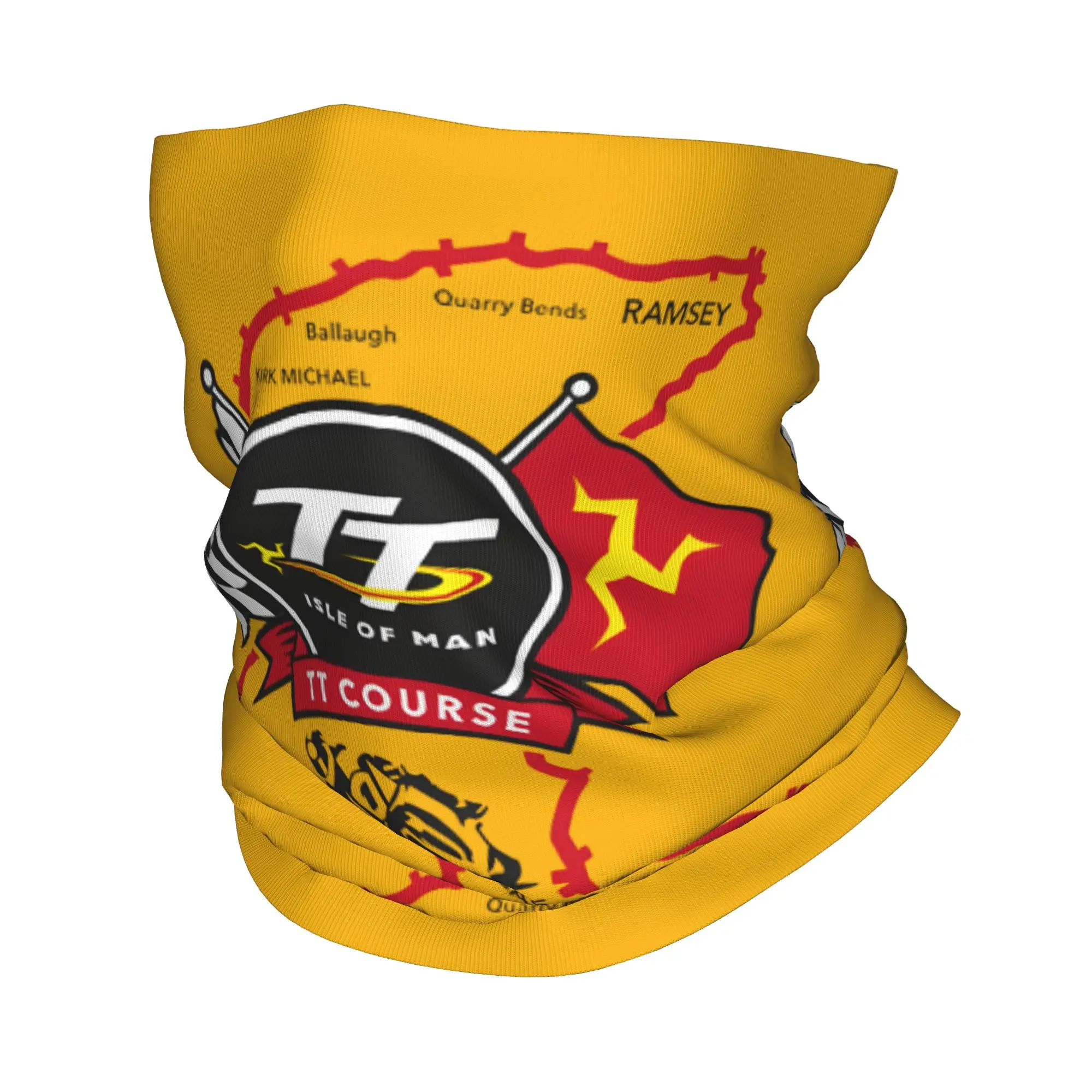Isle of Man TT Bandana Neck Gaiter UV Protection Face Scarf Cover Men Women Motocross Enduro Cross Headwear Tube Balaclava