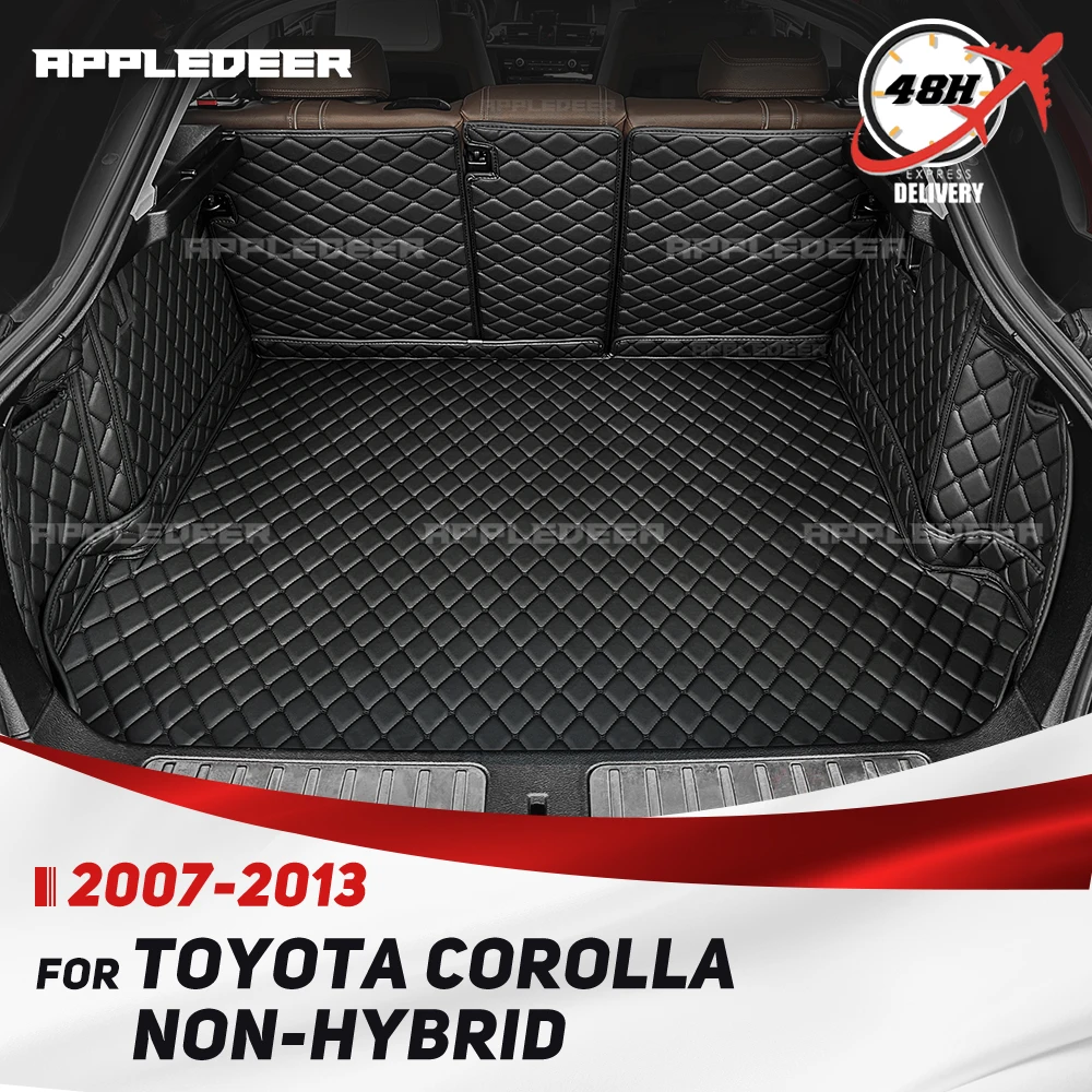 

Негибридный коврик для багажника Toyota Corolla 2007-2013 12 11 10 09 08, автомобильный коврик для багажника с полным покрытием, аксессуары для интерьера