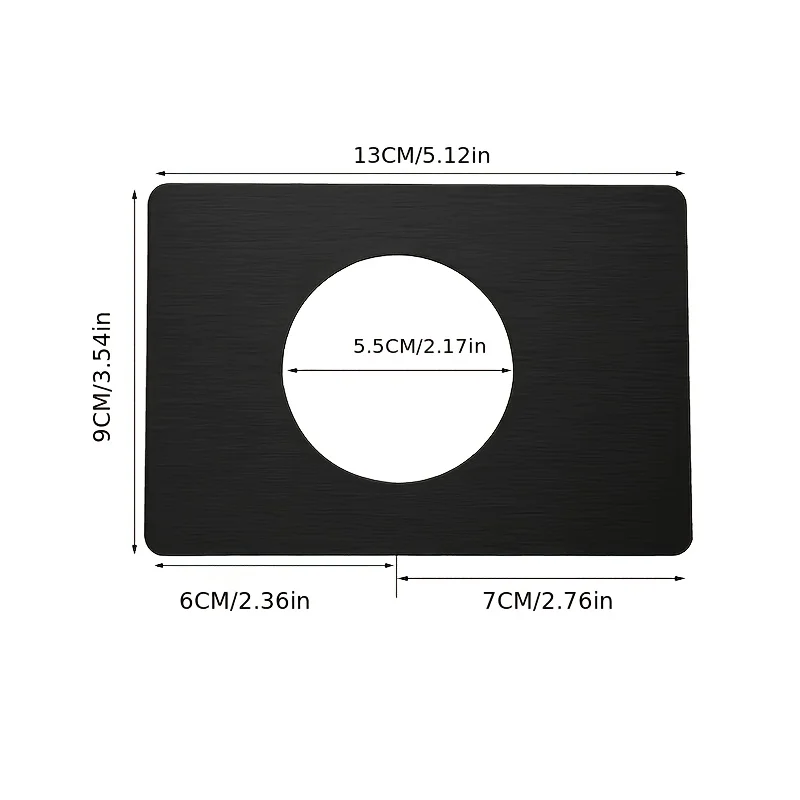 1/2/8pcs Door Reinforcement Plates,Door Handle Fixing Covers, Door Hole Cover Plates, Door Knob Backplates for Interior Doors