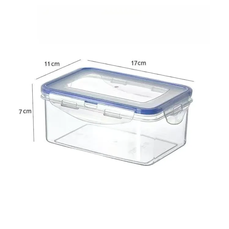 Food Storage Container 6 oz Small Plastic Reusable Airtight with Locking Lid Silicone Seal for Microwave Dishwasher Safe