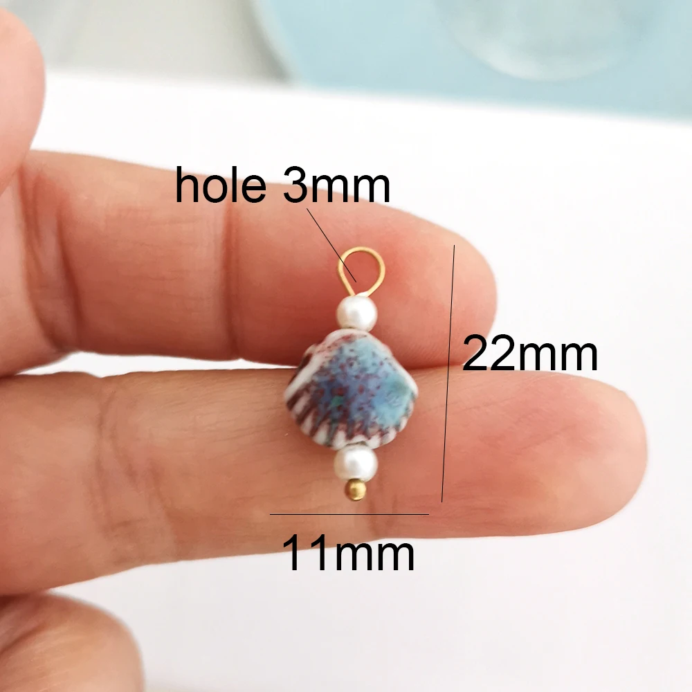 Ceramics Pendant Charm for DIY Jewelry Making