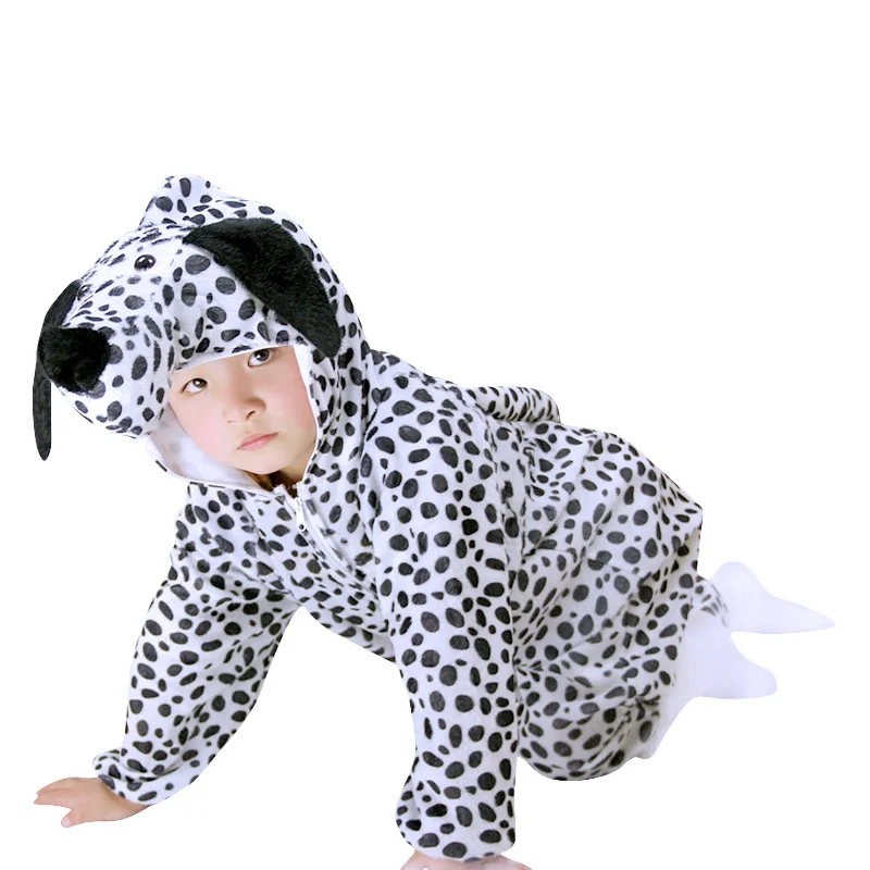 2-15 jaar oude kinderen dier cosplay pyjama winter warm jongens en meisjes dier rompertjes kostuum geschikt voor feesten cosplay