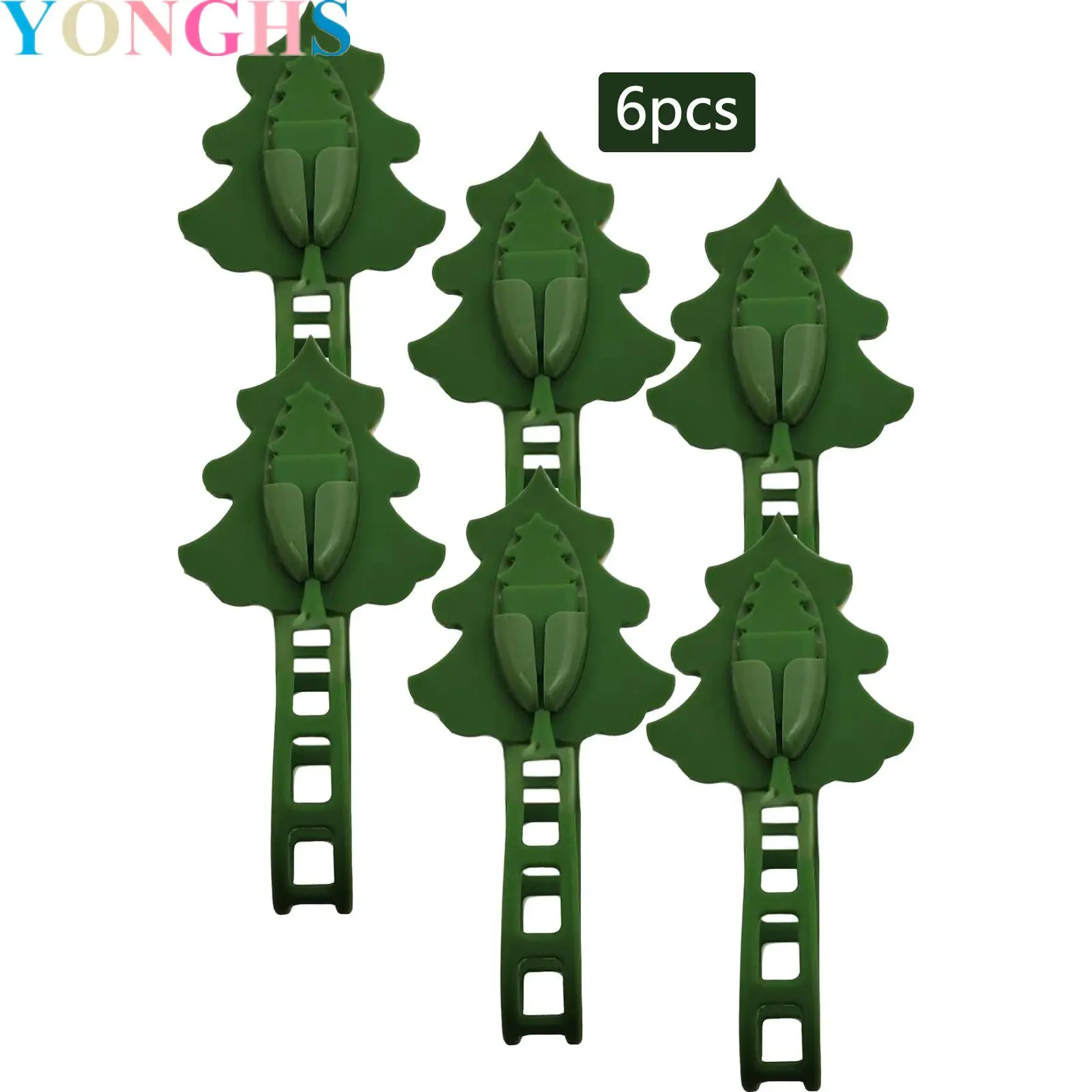 

6Pcs Silicone Hooks Christmas Garland Hanger for Mantle Garland Wreath Ties Stocking Holder Reusable for Christmas