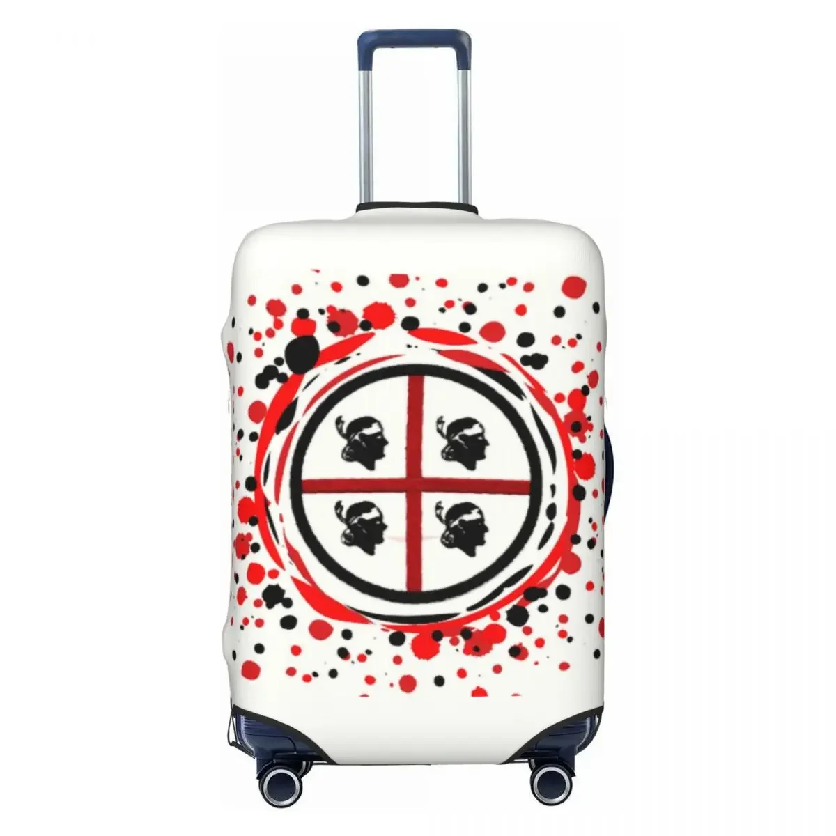 

Custom Sardinia Flag Luggage Cover Elastic Italy Pride Travel Suitcase Protective Covers Suit For 18-32 inch