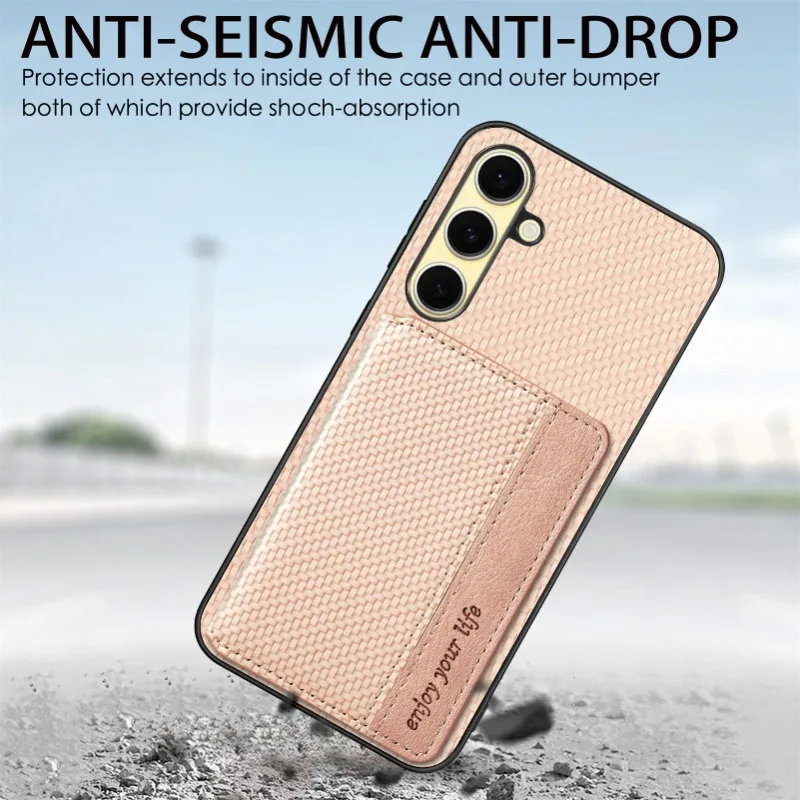 Etui na Samsung A17 A07 A55 A35 A25 A15 Portfel Etui na Karty Stojak Skórzane Magnetyczne Etui na Galaxy M56 M55 M15 A56 A36 A54 A14 — zdjęcie produktu 5