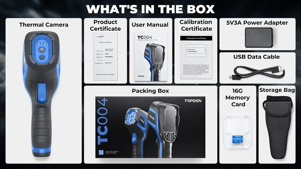 TOPDON TC004 Handheld Infrared Thermal Scanner Imaging Camera Imager PC Image Analysis High Resolution Accuracy 256*192 Tool