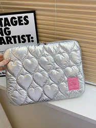 Stitched Cotton Heart Design 3 Inch Laptop Bag Suitable for Cuters iPad pro Inch Tablet Inner Bag ...