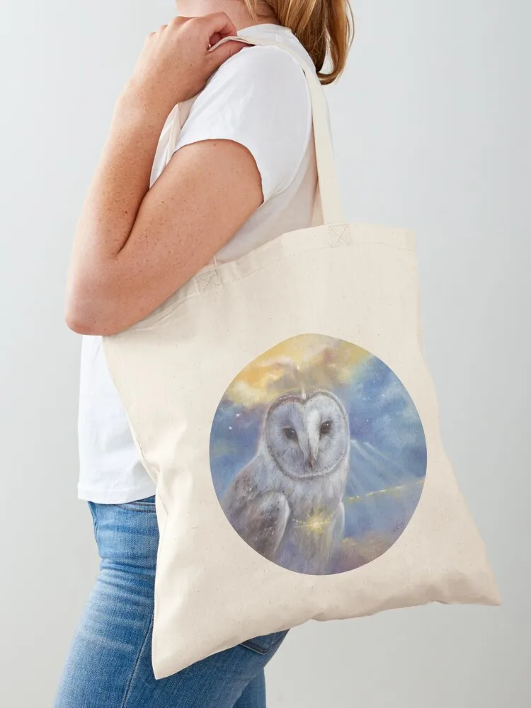 

A new dawn is broken - barn owl Tote Bag personalized tote Handbags shopping bags foldable reusable shopping bag