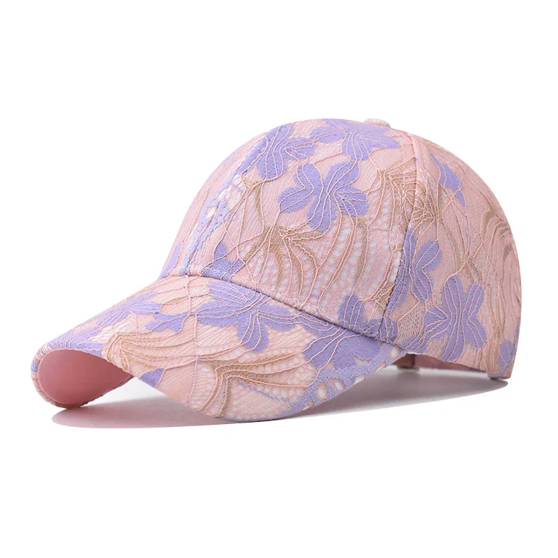 Vintage Letter Embroidered Baseball Cap Monochrome Adjustable Peaked Hat Spring Summer Stylish Sunshade Cap For Women Men