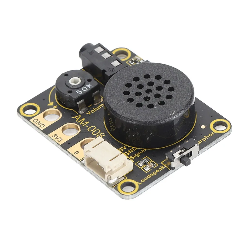 

Плата расширения для динамика Microbit DC2-5.5V со стабильным выходом питания, регулятором громкости, модулем динамика Microbit, модулем аудиоусилителя