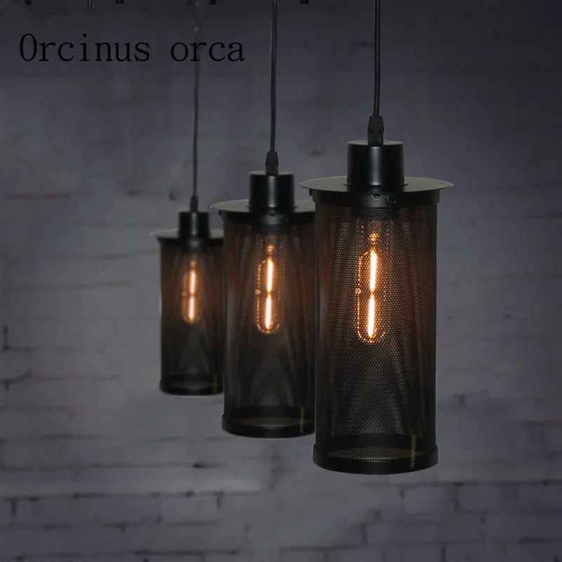 

Nordic retro industrial wind single head chandeliers creative bars cafes restaurants clothing stores chandeliers Postage free