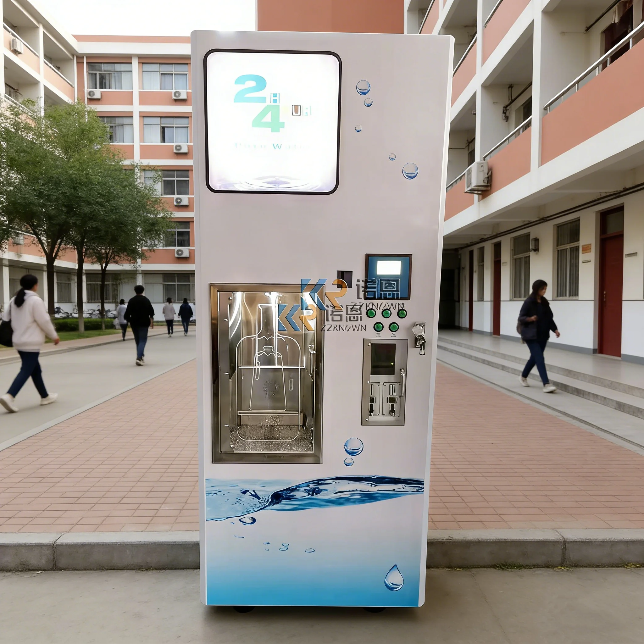 Customized Multifunctional Purified Water Vending Machine Large Capacity Automatic RO Water ATM Machine