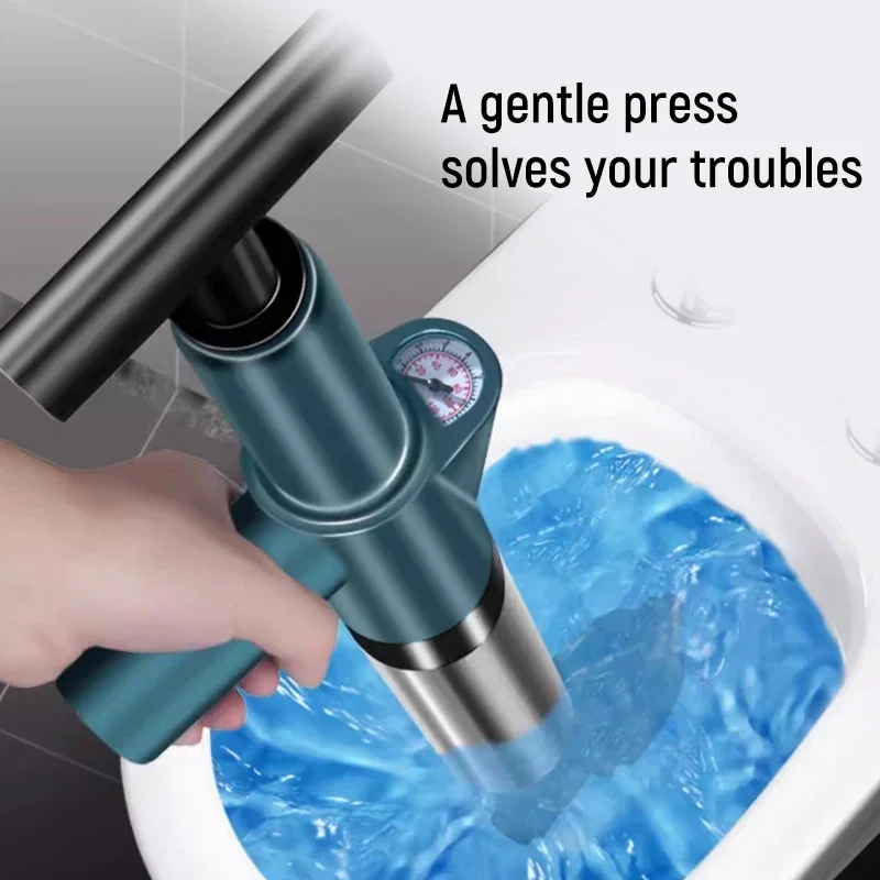 

Пневматический прочистной инструмент для унитазов, ручной пневматический вантуз, высоконапорный очиститель для раковин и унитазов