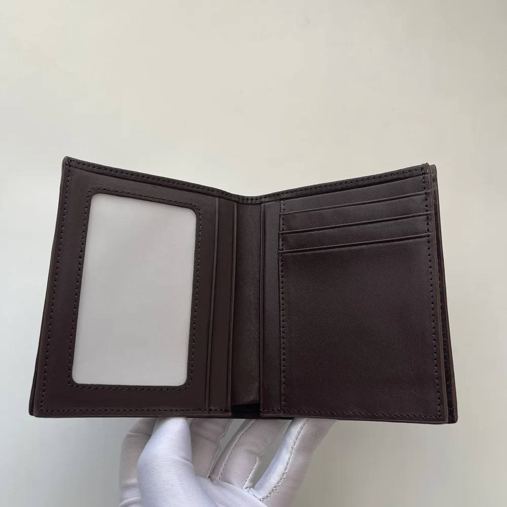 Men's Crocodile Leather Small Wallet, Men's Genuine Leather Fashionable Vertical Wallet, Multi-Functional Multi-Card Slot Wallet