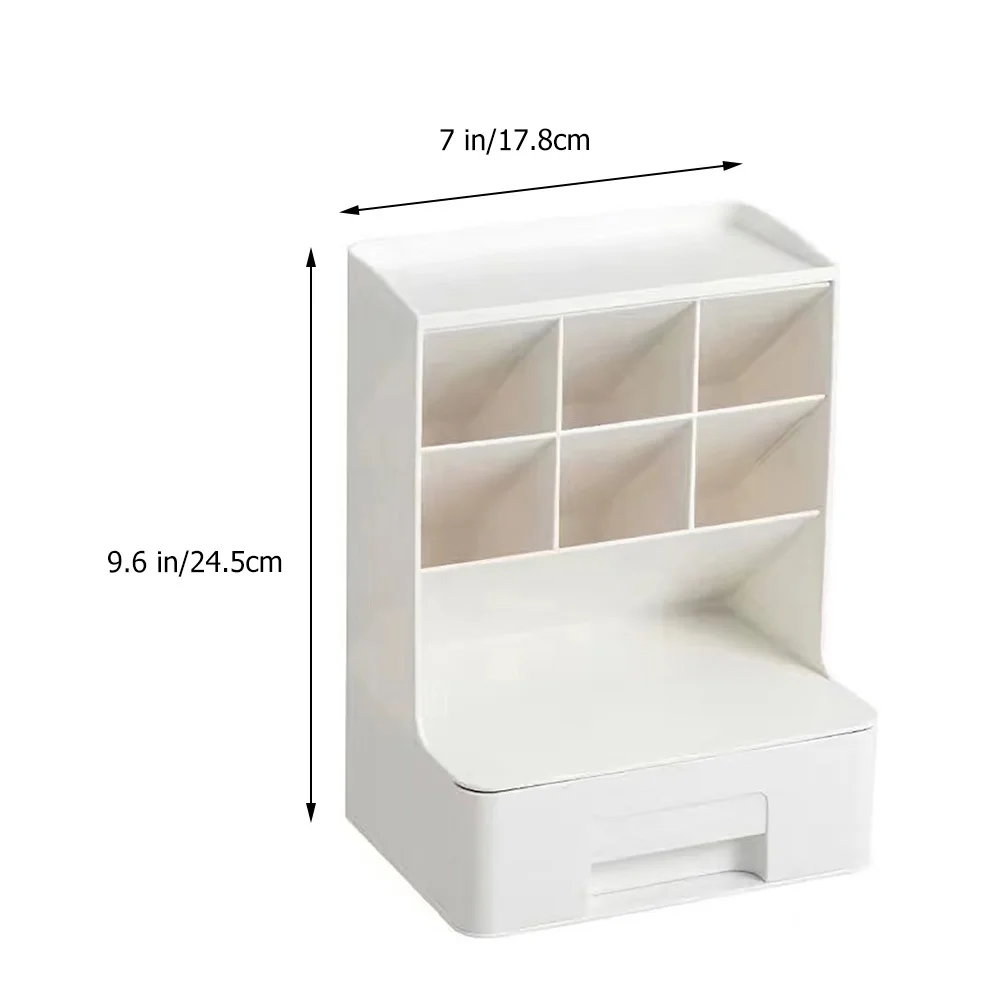 Desktop Organizer Pen Holder Box Multifunctional Compartment Desk Storage For Office School Home Stationery Organizer