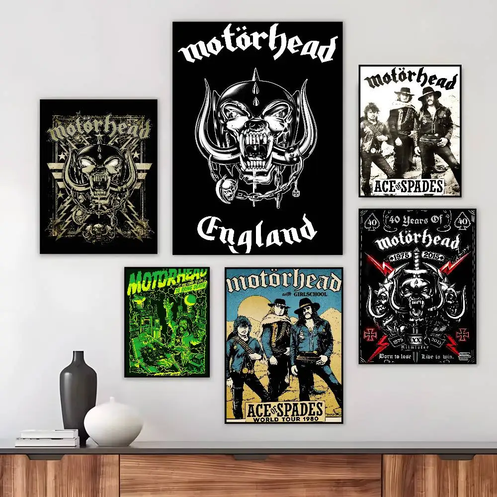 Rock Band M-Popular Motorhead Poster Art HD Canvas Advanced Aesthetic Printing Paper Wall Art for Living Room Home Decor