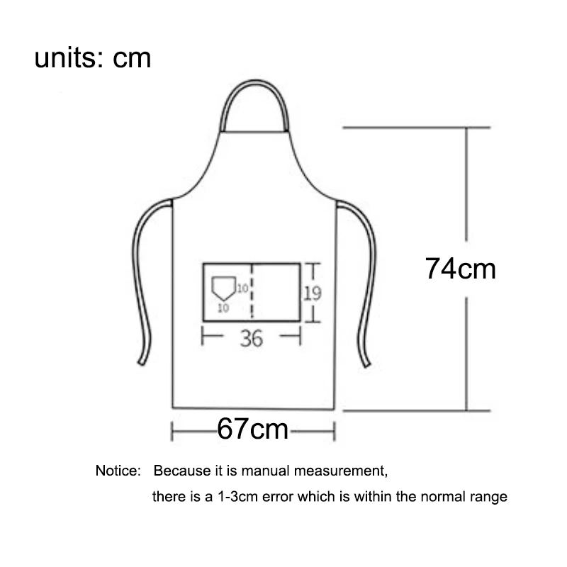Waterproof Halter Apron Men\'s and Women\'s Kitchen Apron Salon Roast Mandiles Cleaning Nail Barbecue Scarf Cloak