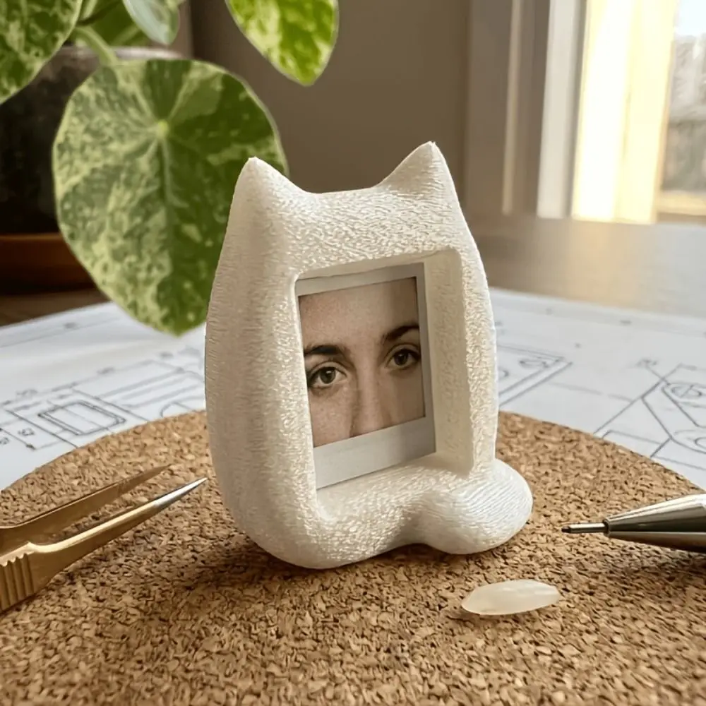 3D Printed Cat Photo Frame, Cute Design