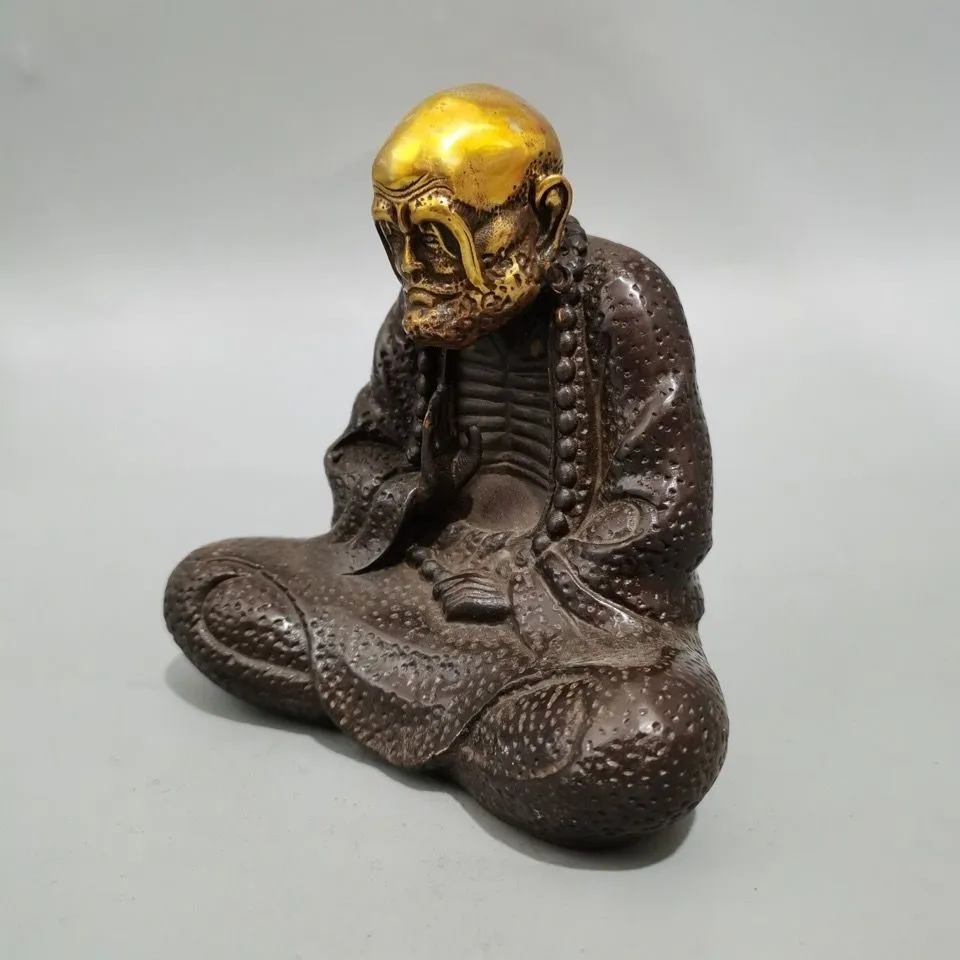 Retro Collection Brass Gilded Dama Buddha Decorative Ornaments