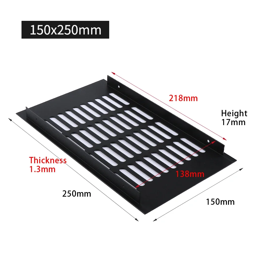 150 мм, широкие вентиляционные отверстия, перфорированный лист из алюминиевого сплава, Вентиляционная решетка, вентиляционная решетка, вентиляционные отверстия, перфорированный лист