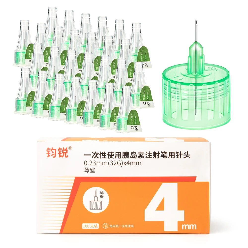 4/5/6/8mm Insulin Pen Needles Painless Sterile Pen Tips for Diabetic Insulin Peptide Injection Pen, Eyelid Tattoo Needle
