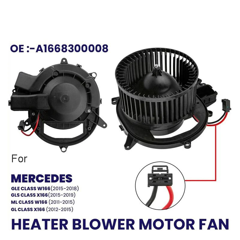 

HEATER BLOWER MOTOR FAN FOR MERCEDES GLE GLS M GL CLASS X166 W166 A1669066100