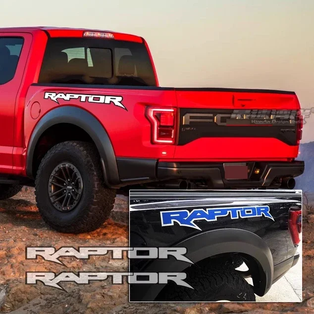 2x Car Styling Stickers Suitable for Rear Fender Raptor F150 Adventure Modified Applique Auto Pickup Truck Tail Decoration Decal