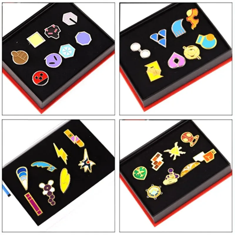 colecao-de-emblemas-de-academia-pokemon-kanto-johto-hoenn-sinnoh-unova-kalos-orange-islands-pins-broches-brinquedos-para-colecionadores