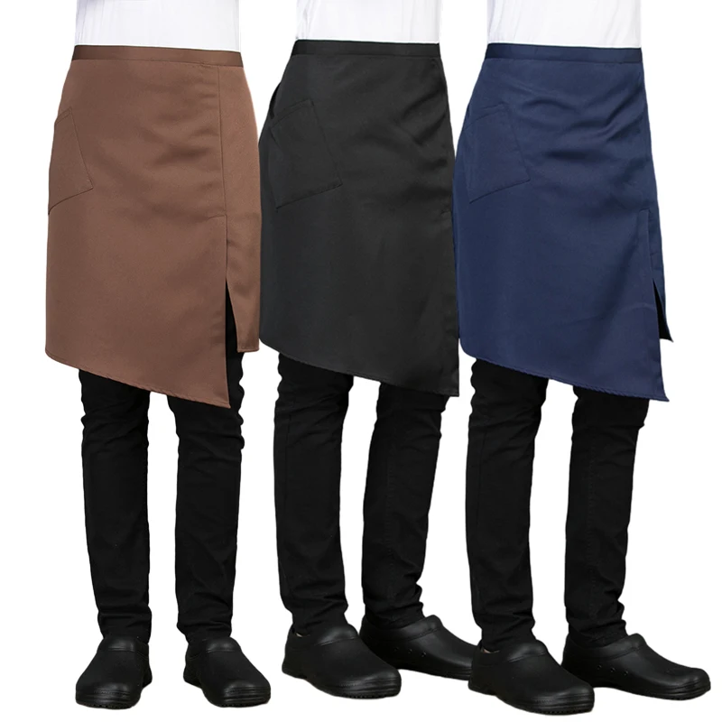 Restaurant Waiter Kitchen Apron Chef Woman Men Couples Pinafore Beauty Nail Salon Cleaning Tools Antifouling Half Apron