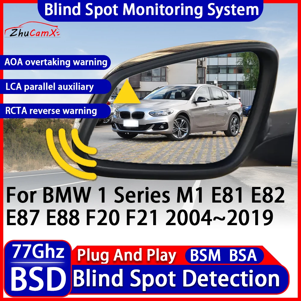 BSD Blind Spot Detection Monitoring Warning System Change Lane Assistance For BMW 1 Series M1 E81 E82 E87 E88 F20 F21 2004~2019