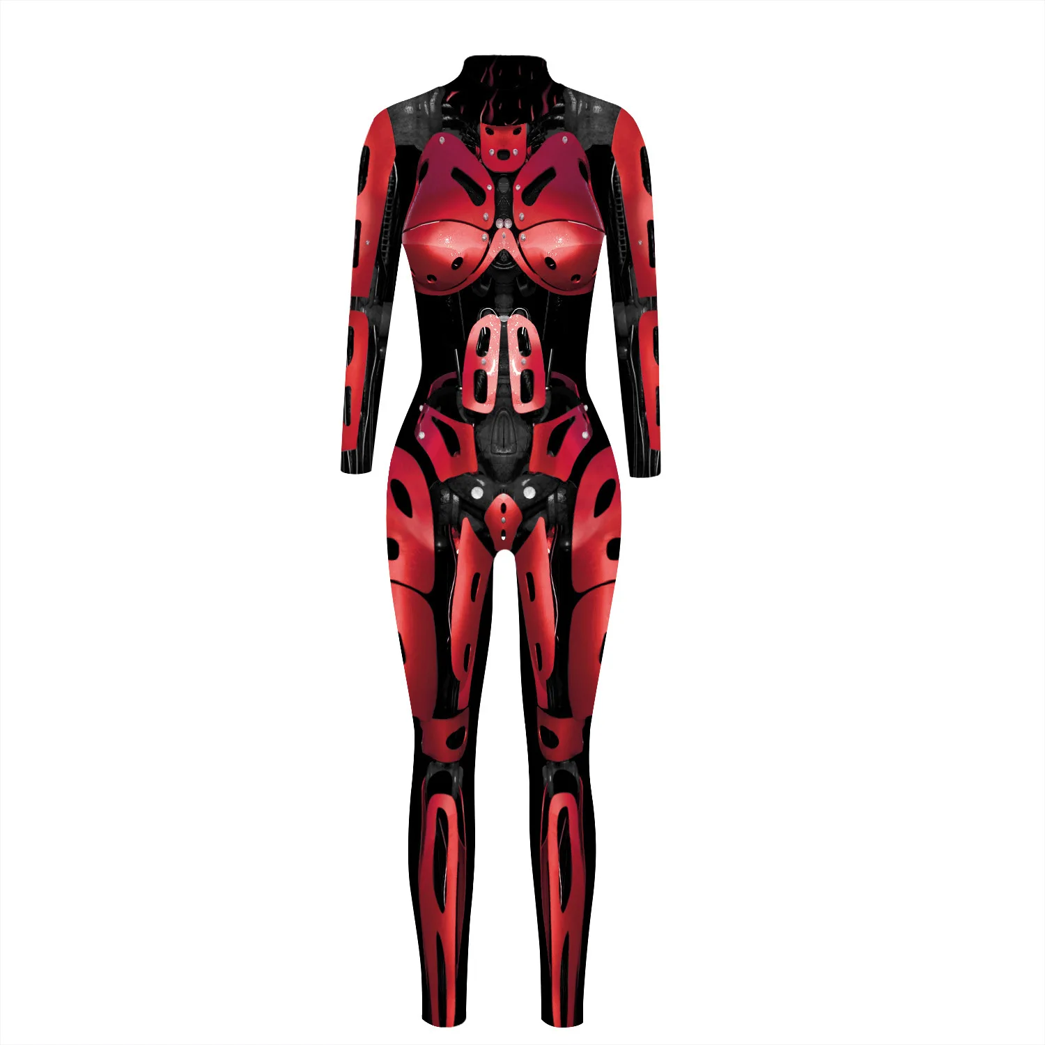 Roboter-Punk-Jumpsuit Catsuit Sexy Damen Cosplay Kostüme Zentai Karneval Halloween Bühnenauftritt Aerial Yoga Bodysuit 2026 – Detail 18