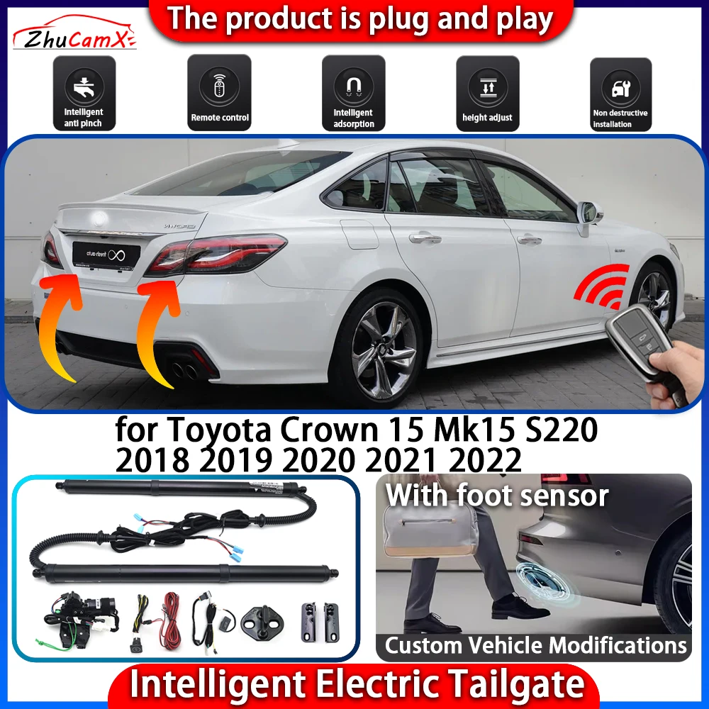 

Smart Powered Tailgate System for Toyota Crown 15 Mk15 S220 2018 2019 2020 2021 2022 Automatic Intelligent Trunk Lift Kit