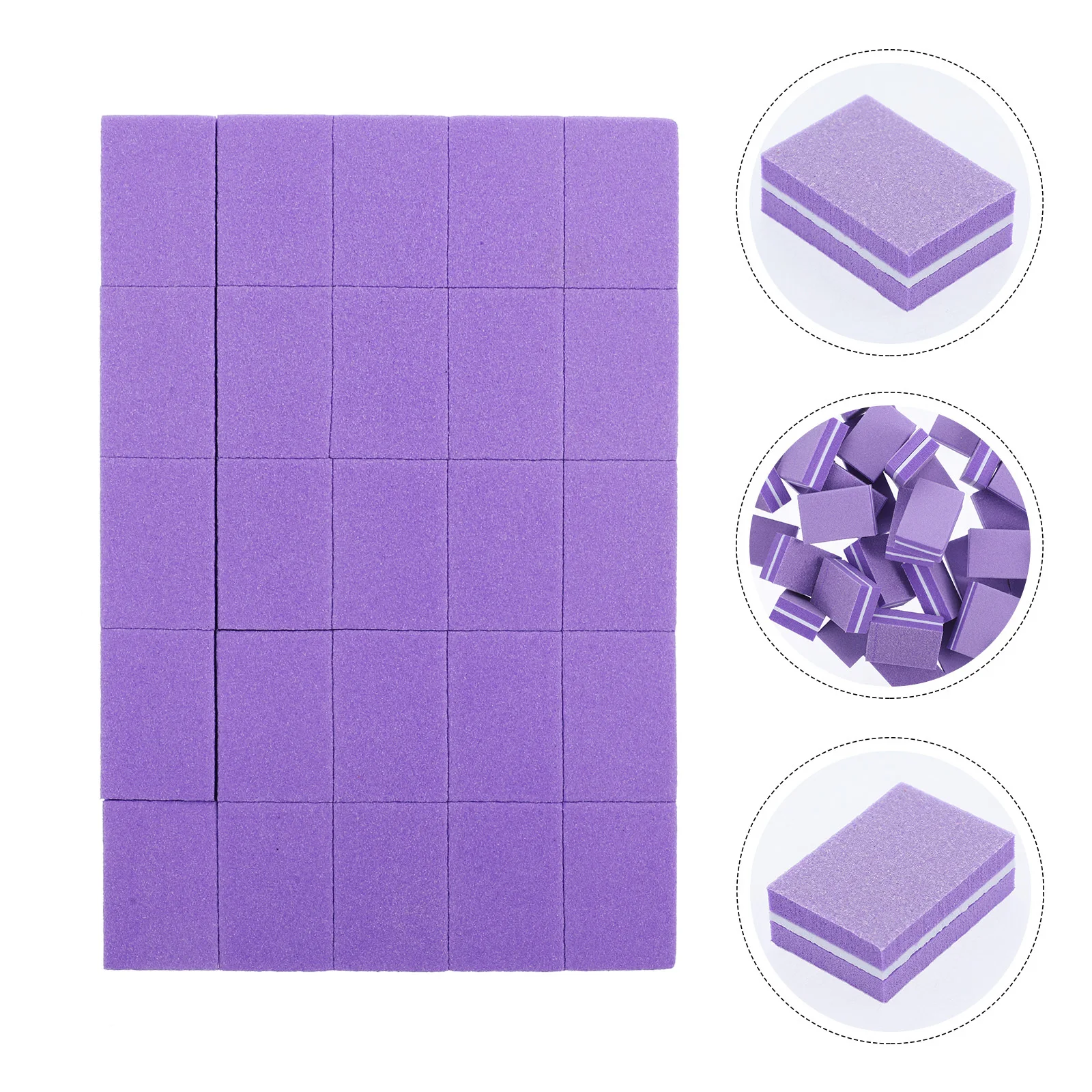 

50 шт. блоков для полировки ногтей, мелкозернистая поверхность, износостойкий маникюрный инструмент для натуральных и акриловых ногтей, пилка-буфер для ногтей