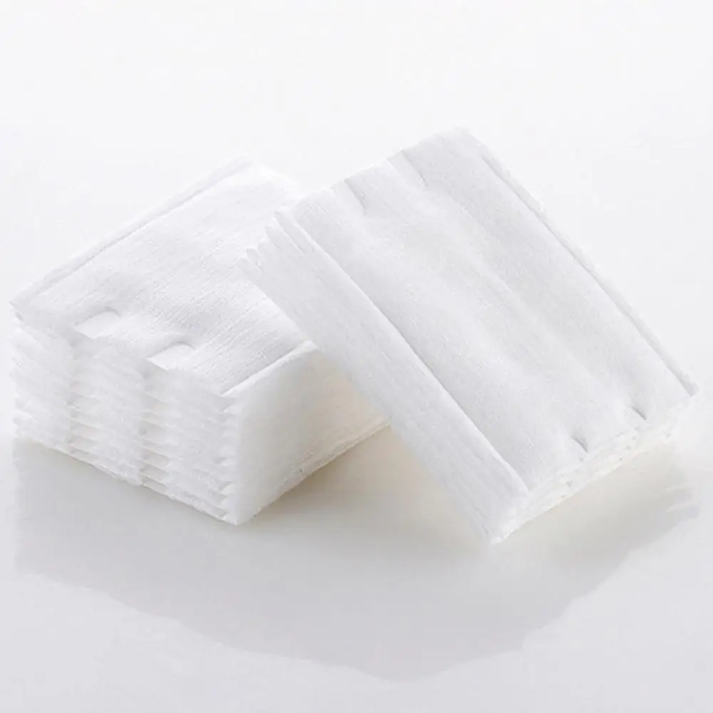 メイクアップコットンとメイク落としパッド顔使い捨て薄型箱入り純粋な湿布特殊タオル厚い