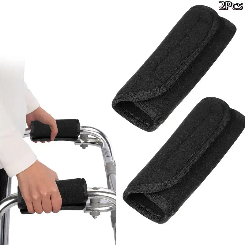 1Pair Breathable Elderly Walker Handle Gloves Wheelchair Grips Cushioned Support Protector Universal Home Daily Accessories