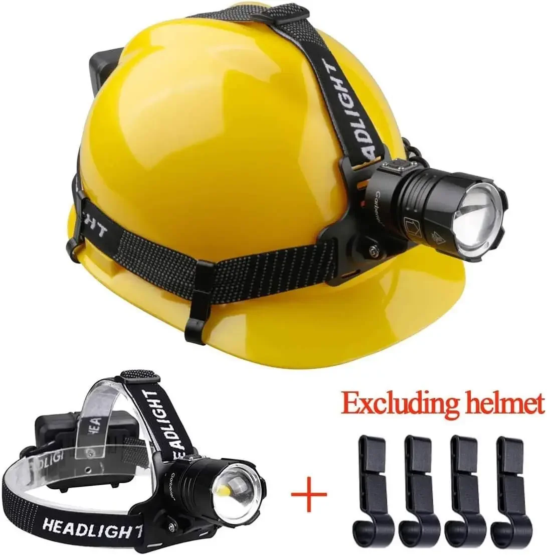 10000LM The Most Powerful XHP70.2 LED Headlamp Yellow White Light LED Headlight Fishing Camping ZOOM Torch Use 3*18650 Battery