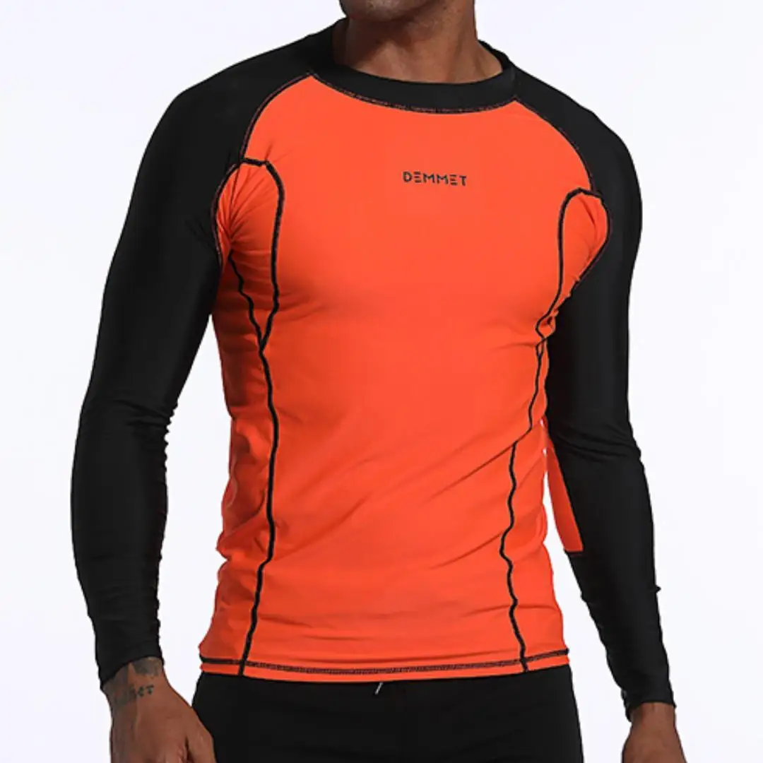 Hot Quick Dry Mannen Bescherming Uv Upf 50 + Badkleding Lange Mouw Rashguard Surfen Rash Guard Surf Shirt Voor Zwemmen M-6XL