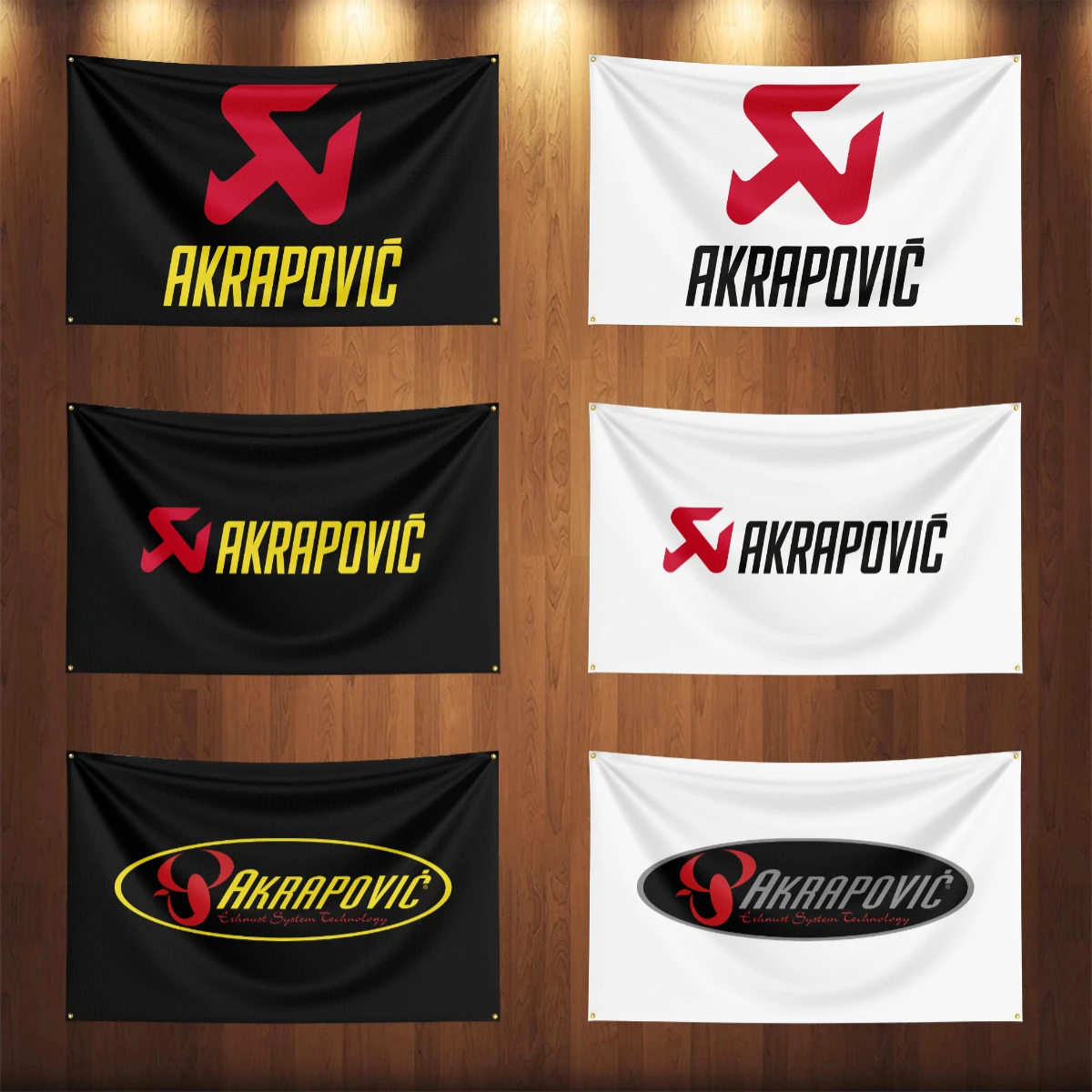 

3x5Ft Akrapovičs Auto Parts Flag Banner For Motorcycle cars Garage Outdoor Decoration Tapestry Poster
