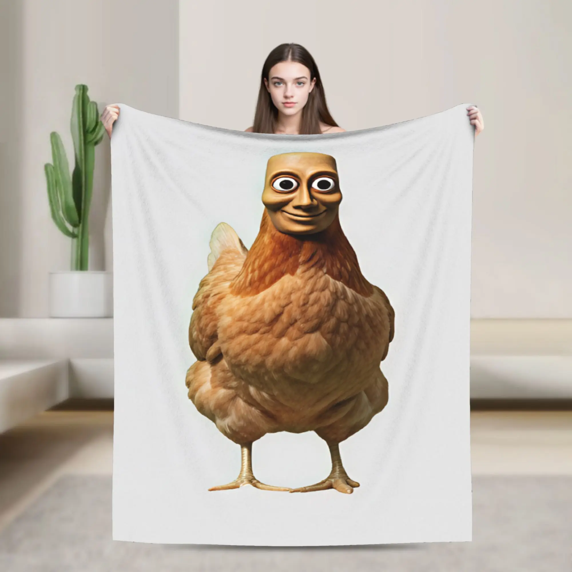 Chicken Body Tung Blanket Quality Warm Soft  Bedding Throws Winter Decorative Bedroom Funny Bedspread