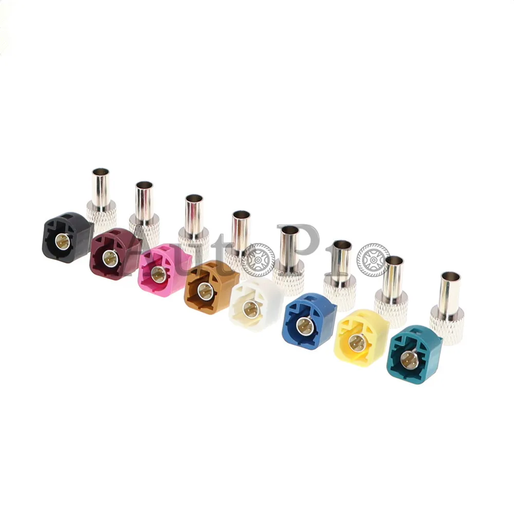 1 Set LVDS 4 Hole AC Assembly Camera Socket Automotive Audio Plug Universal Auto Fakra Connector