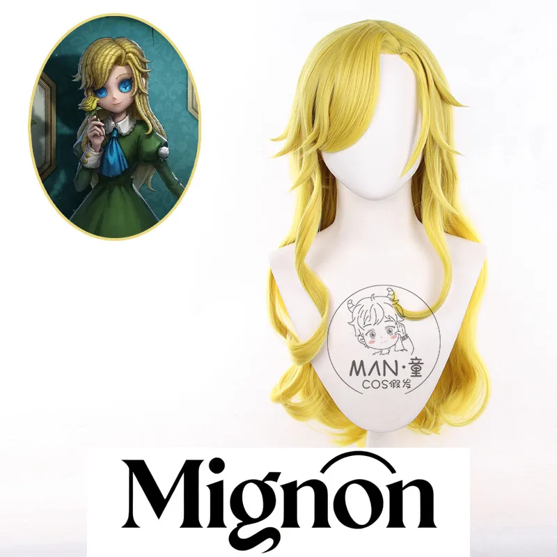

Identity V Helena Adams IB Collab Cosplay Wig Gold Slightly Wavy Long Hair Scalp Top Halloween